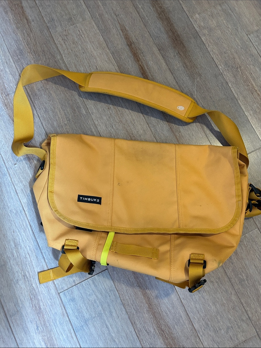Timbuk2 Mustard Yellow Messenger Bag with Neon Accent Classic Messenger Bag